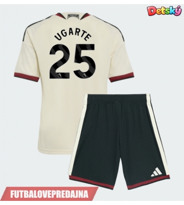 Lacne Dětský Futbalové dres Manchester United Manuel Ugarte #25 2026-27 Krátky Rukáv - Tretina (+ trenírky)